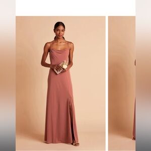 Ash Crepe Dress - Desert Rose Birdy Grey